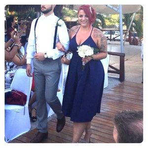 Navy Blue Bridesmaids dress